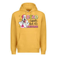 Mustard dead inside but it's christmas Premium Hoodie - MaliasSmallBusiness
