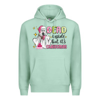 Seafoam dead inside but it's christmas Premium Hoodie - MaliasSmallBusiness