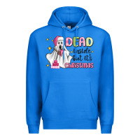 True Royal dead inside but it's christmas Premium Hoodie - MaliasSmallBusiness