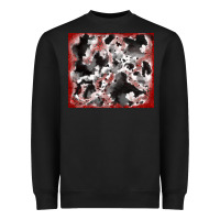 Black cowhide glitter tooled leather Heavyweight Sweatshirt - RanaPortraitStore