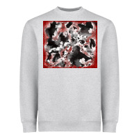 Heather Grey cowhide glitter tooled leather Heavyweight Sweatshirt - RanaPortraitStore