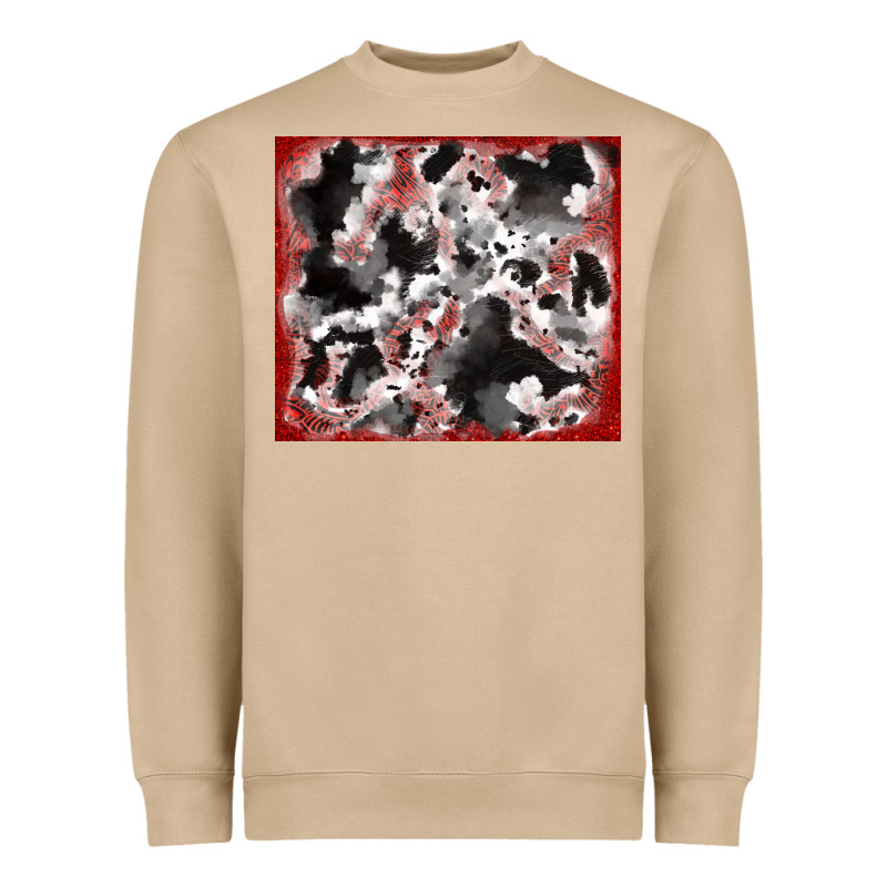 Cowhide Glitter Tooled Leather Heavyweight Sweatshirt by RanaPortraitStore | Teevron