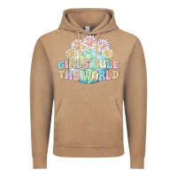 Vintage Coffee girls run the world Vintage Hoodie - MaliasSmallBusiness