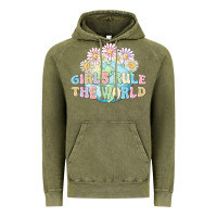 Vintage Olive girls run the world Vintage Hoodie - MaliasSmallBusiness
