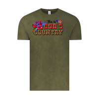 Vintage Olive this is god s country Vintage Tee - texasbilliewilder