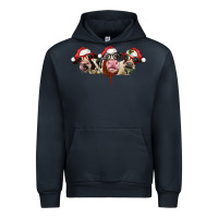 Navy christmas holstein cows Urban Hoodie - LillyAllenDesigns
