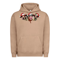 Pigment Burro christmas holstein cows Urban Hoodie - LillyAllenDesigns