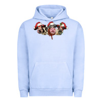 Pigment Grape Ice christmas holstein cows Urban Hoodie - LillyAllenDesigns