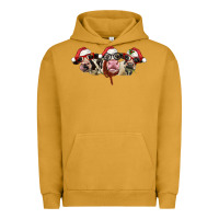 Pigment Peanut Butter christmas holstein cows Urban Hoodie - LillyAllenDesigns