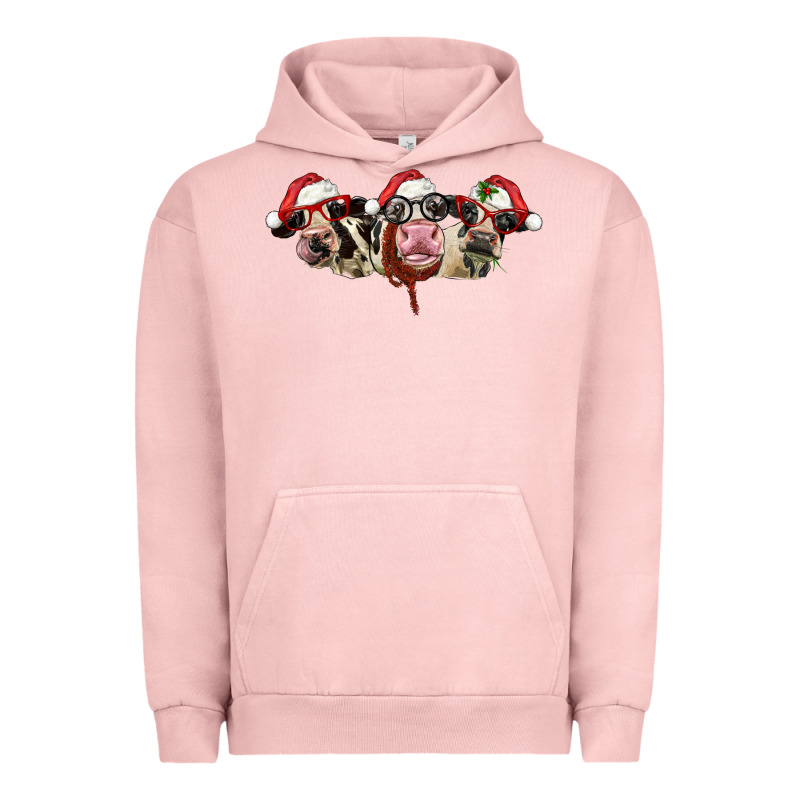 Christmas Holstein Cows Urban Hoodie by LillyAllenDesigns | Teevron
