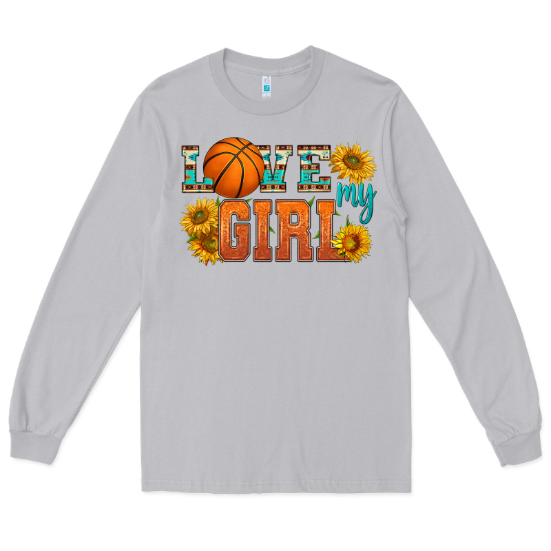 Love My Girl Basketball Long Sleeve Tee by HRA Design Shop | Teevron