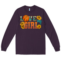 Plum love my girl basketball Long Sleeve Tee - HRA Design Shop