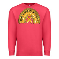Cardinal Childhood cancer awareness rainbow Premium Sweatshirt - Jasminsmagicworld