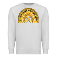Dove Grey Childhood cancer awareness rainbow Premium Sweatshirt - Jasminsmagicworld