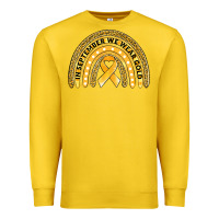 Lemon Childhood cancer awareness rainbow Premium Sweatshirt - Jasminsmagicworld