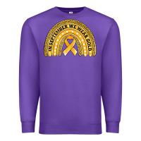 Purple Childhood cancer awareness rainbow Premium Sweatshirt - Jasminsmagicworld