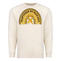 Sandshell Childhood cancer awareness rainbow Premium Sweatshirt - Jasminsmagicworld