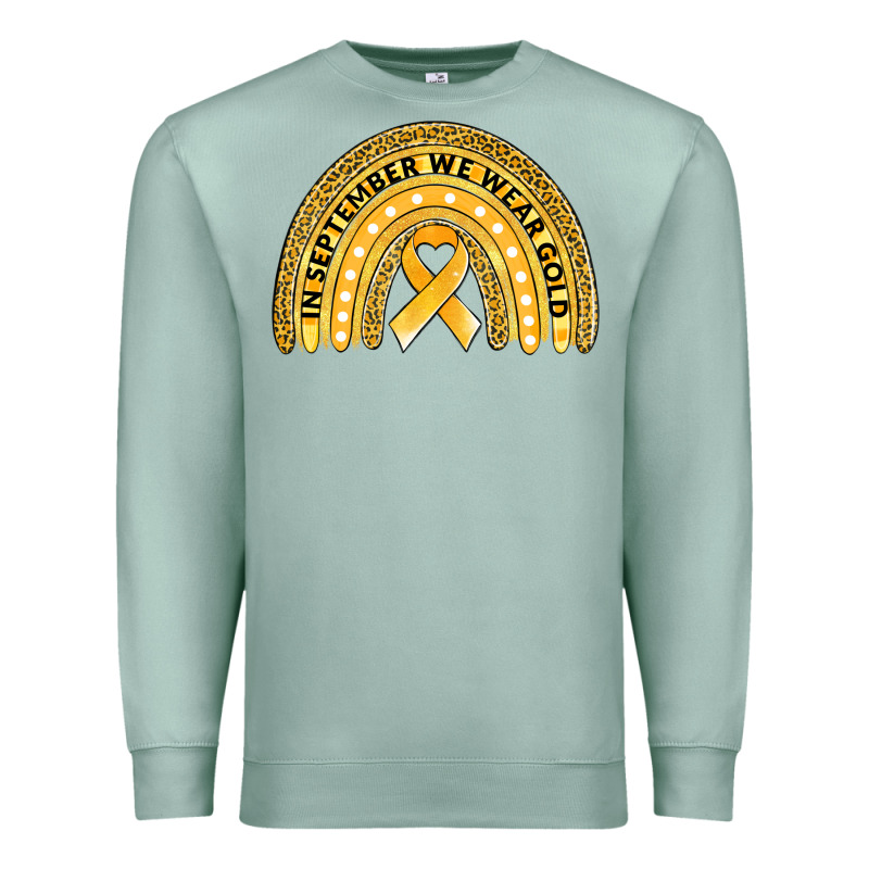 Childhood Cancer Awareness Rainbow Premium Sweatshirt by Jasminsmagicworld | Teevron