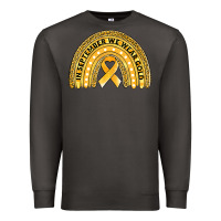 Smoke Childhood cancer awareness rainbow Premium Sweatshirt - Jasminsmagicworld