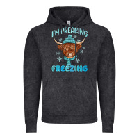 Vintage Black i'm freaking freezing Vintage Hoodie - MaliasSmallBusiness