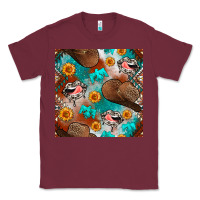 Burgundy western cowboy hat seamless pattern Classic Tee - BundleAndBundleShop