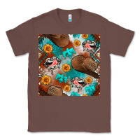 Chestnut western cowboy hat seamless pattern Classic Tee - BundleAndBundleShop