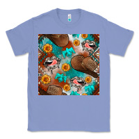 Colony Blue western cowboy hat seamless pattern Classic Tee - BundleAndBundleShop