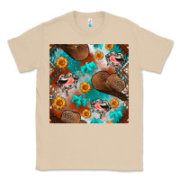 Mushroom western cowboy hat seamless pattern Classic Tee - BundleAndBundleShop