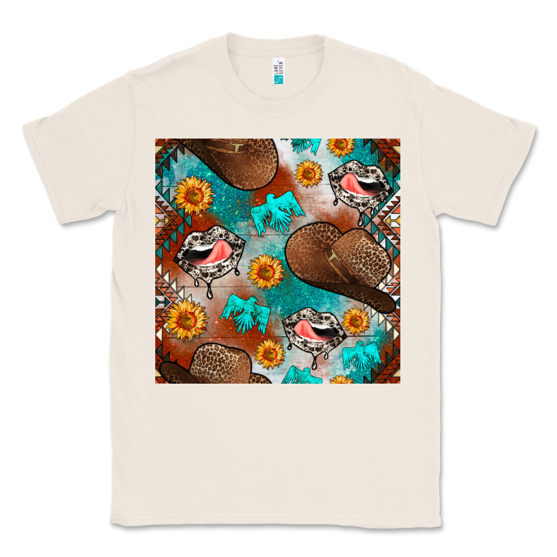 Western Cowboy Hat Seamless Pattern Classic Tee by BundleAndBundleShop | Teevron