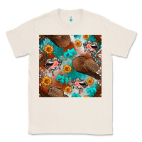 Natural western cowboy hat seamless pattern Classic Tee - BundleAndBundleShop