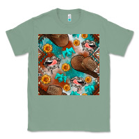 Sage western cowboy hat seamless pattern Classic Tee - BundleAndBundleShop