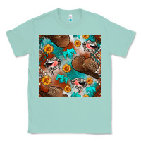 Seafoam western cowboy hat seamless pattern Classic Tee - BundleAndBundleShop