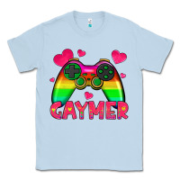 Dusty Blue gaymer Classic Tee - HRA Design Shop