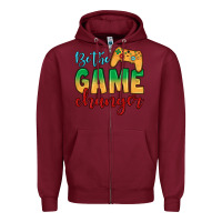 Burgundy Be the game changer Zipper Hoodie - JahusDesignShop