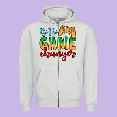 Be The Game Changer Zipper Hoodie Designed By Jahusdesignshop