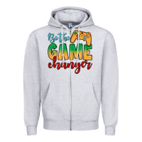 Heather Grey Be the game changer Zipper Hoodie - JahusDesignShop