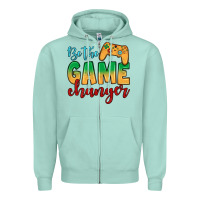 Seafoam Be the game changer Zipper Hoodie - JahusDesignShop