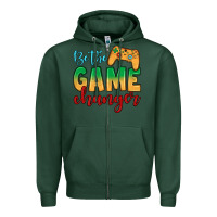 Sports Green Be the game changer Zipper Hoodie - JahusDesignShop