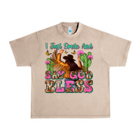 French Oak i just smile and say god bless Urban Heavy Tee - Zillion Design Studio