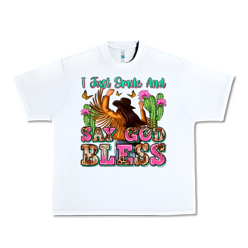 I Just Smile And Say God Bless Urban Heavy Tee by Zillion Design Studio | Teevron