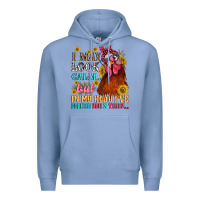 Colony Blue i may look calm but in my head i pecked you three Premium Hoodie - NancyCooperArtShop