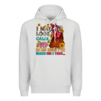Dove Grey i may look calm but in my head i pecked you three Premium Hoodie - NancyCooperArtShop
