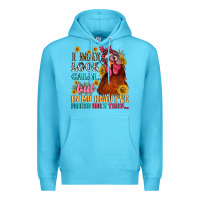 Ocean Blue i may look calm but in my head i pecked you three Premium Hoodie - NancyCooperArtShop