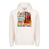 Pale Pink i may look calm but in my head i pecked you three Premium Hoodie - NancyCooperArtShop