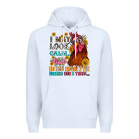 White i may look calm but in my head i pecked you three Premium Hoodie - NancyCooperArtShop