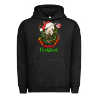 Pigment Black merry christmas alpaca face Urban Hoodie - LillyAllenDesigns