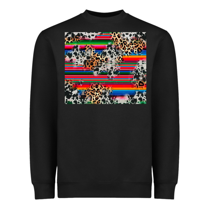 Cowhide Leopard Serape Heavyweight Sweatshirt by RanaPortraitStore | Teevron