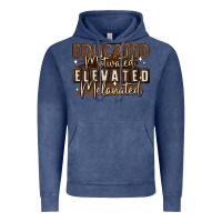 Vintage Denim educated motivated elevated melanated Vintage Hoodie - MaliasSmallBusiness
