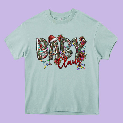 Baby Claus Heavy Core Tee Designed By Sublimationcraftshop
