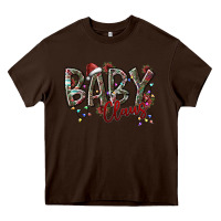 Chocolate Brown baby claus Heavy Core Tee - SublimationCraftShop
